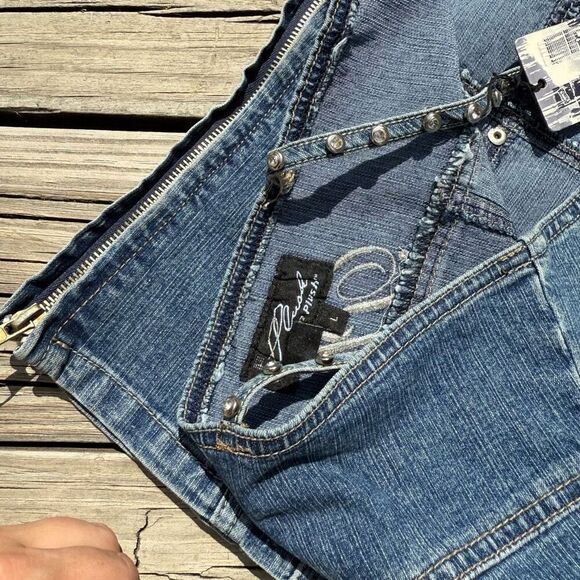 Vintage Y2K Plush Rhinestone 2 Piece Women’s Wide Leg Set Outfit - Picture 10 of 10